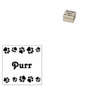 Briefmarke "Purr" aus Kautschuk Gummistempel (Stempel)