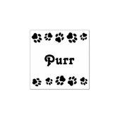 Briefmarke "Purr" aus Kautschuk Gummistempel (Prägung)