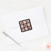 Briefmarke Quadratischer Aufkleber (Umschlag)