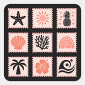 Briefmarke Quadratischer Aufkleber (Vorderseite)