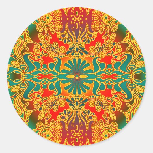 Briefmarke Runder Aufkleber (Vorderseite)