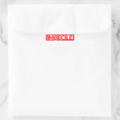 Briefmarke Runder Aufkleber (Tasche)