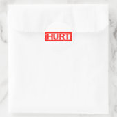 Briefmarke Runder Aufkleber (Tasche)