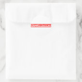 Briefmarke Runder Aufkleber (Tasche)