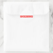 Briefmarke Runder Aufkleber (Tasche)