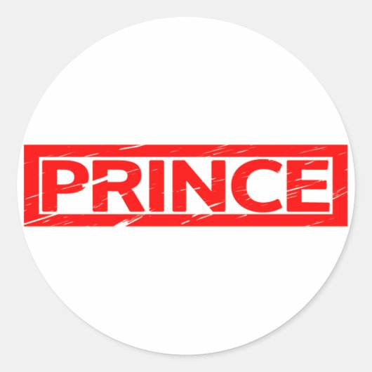 Briefmarke Runder Aufkleber (Vorderseite)