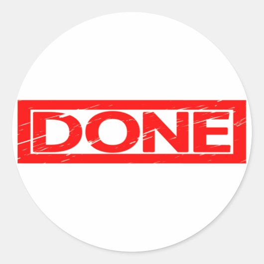 Briefmarke Runder Aufkleber (Vorderseite)