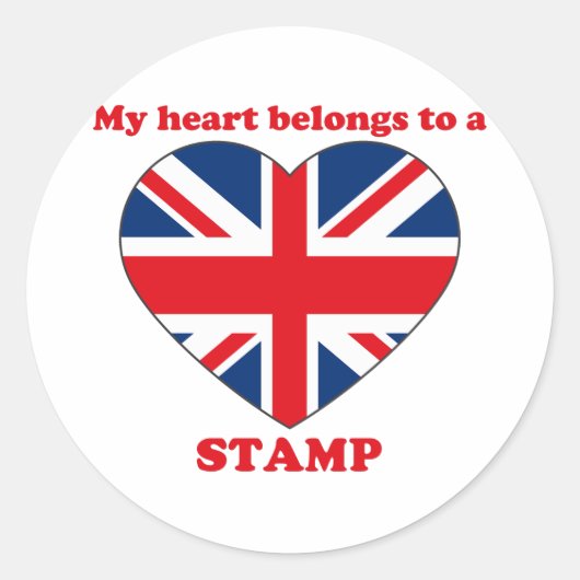 Briefmarke Runder Aufkleber (Vorderseite)