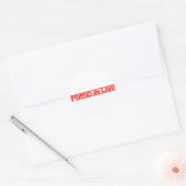 Briefmarke Runder Aufkleber (Umschlag)