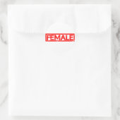 Briefmarke Runder Aufkleber (Tasche)