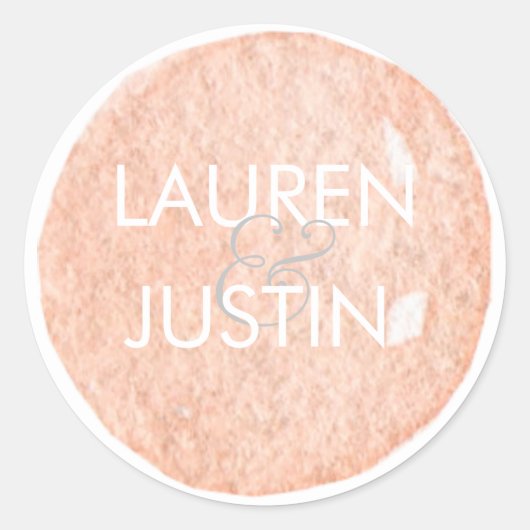 Briefmarke Runder Aufkleber (Vorderseite)