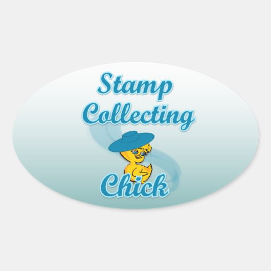Briefmarke sammeln Kick #3 Ovaler Aufkleber (Vorderseite)