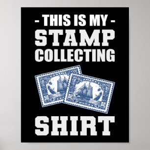 Briefmarke sammeln Shirt Reisende und Natur Lover Poster