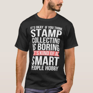 Briefmarke sammeln Unterstützung Intelligente Mens T-Shirt