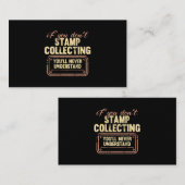 Briefmarke Sammler der Funny Briefmarke Philatelie Visitenkarte (Vorne/Hinten)