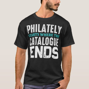 Briefmarke Sammler Geschenk Philatelie Spaß Briefm T-Shirt