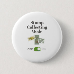 Briefmarke Sammler Gift Briefmarke sammeln Modus a Button