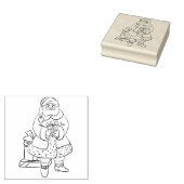 Briefmarke Santa and Gifts Art Gummistempel (Stempel)