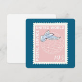 Briefmarke - save the date (Vorne/Hinten)