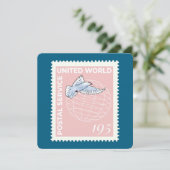 Briefmarke - save the date (Stehend Vorderseite)