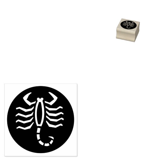 Briefmarke "Scorpio" Gummistempel (Stempel)