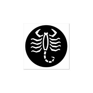 Briefmarke "Scorpio" Gummistempel