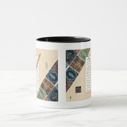 Briefmarke Scrapbook Tasse (Zentrum)