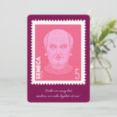 Briefmarke Seneca - Einladung (Stehend Vorderseite)