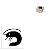 Briefmarke "Shrimp" Gummistempel (Stempel)