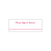 Briefmarke signieren und zurückgeben permastempel (Design)