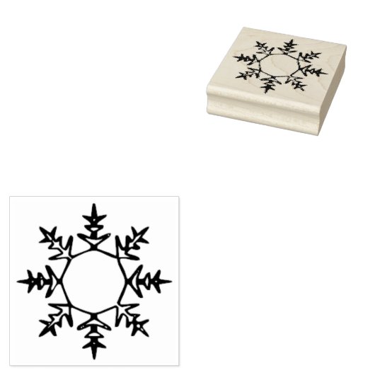 Briefmarke Snowflake Gummistempel (Stempel)