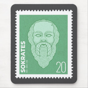 Briefmarke Sokrates - Mousepad