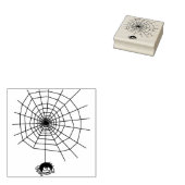 Briefmarke Spider und Web 4 Illustration Gummistempel (Stempel)
