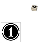 Briefmarke "Stylized Number 1" Gummistempel (Stempel)