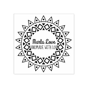 Briefmarke SUNBURST Rücksendeadresse Gummistempel