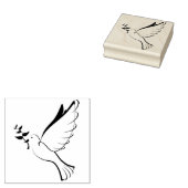 Briefmarke/Tauben Gummistempel (Stempel)