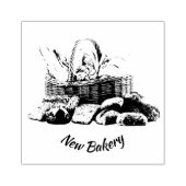 Briefmarke, Timbro, Bäckerei, Scheibe Gummistempel (Prägung)