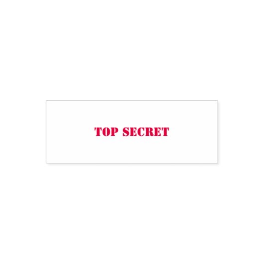 Briefmarke "TOP SECRET" Permastempel (Design)