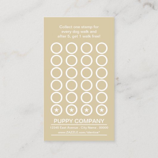 Briefmarke Treuekarte (Rückseite)