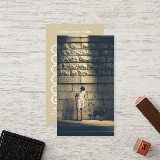 Briefmarke Treuekarte (Vorderseite/Rückseite Beispiel)