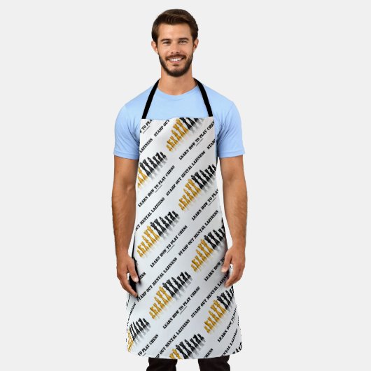 Briefmarke über psychische Lazität lernen Schach s Schürze (Getragen)