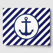 Briefmarke und Diagonale Streifen Gästebuch (Rückseite)