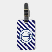 Briefmarke und Diagonale Streifen Gepäckanhänger (Vorderseite vertikal)