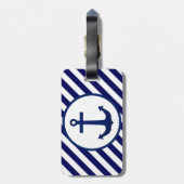 Briefmarke und Diagonale Streifen Gepäckanhänger (Rückseite vertikal)