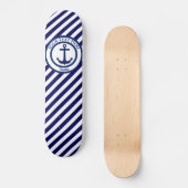 Briefmarke und Diagonale Streifen Skateboard (Vorderseite)