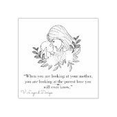 Briefmarke und Tinten für MUTTER Gummistempel (Prägung)