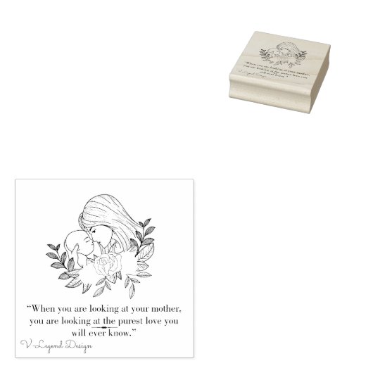 Briefmarke und Tinten für MUTTER Gummistempel (Stempel)