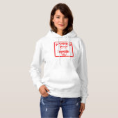 Briefmarke "Unmasken" Hoodie (Vorne ganz)
