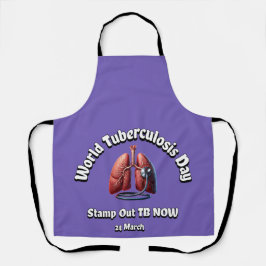Briefmarke unsere TB jetzt. Welttuberkulosetag. Schürze
