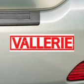 Briefmarke Vallerie Autoaufkleber (Auf Auto)